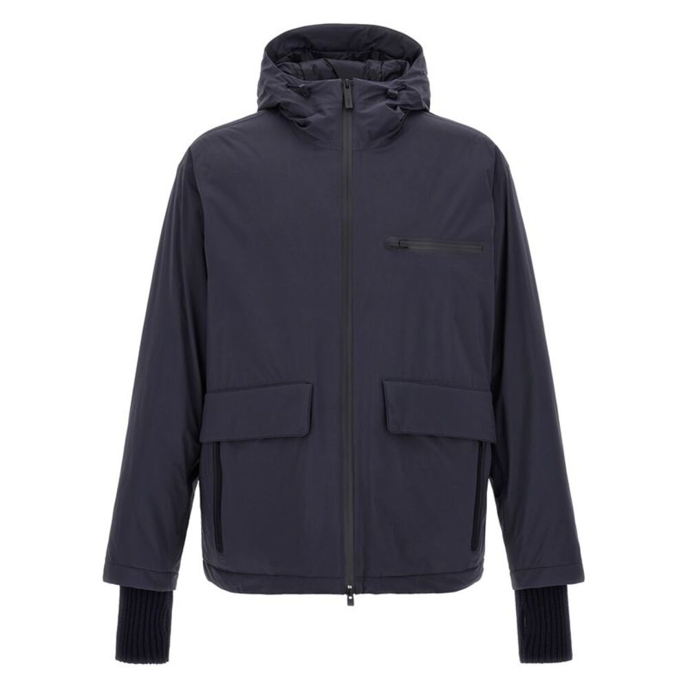 LAMINAR Blue Polyamide Shell Men's Jacket